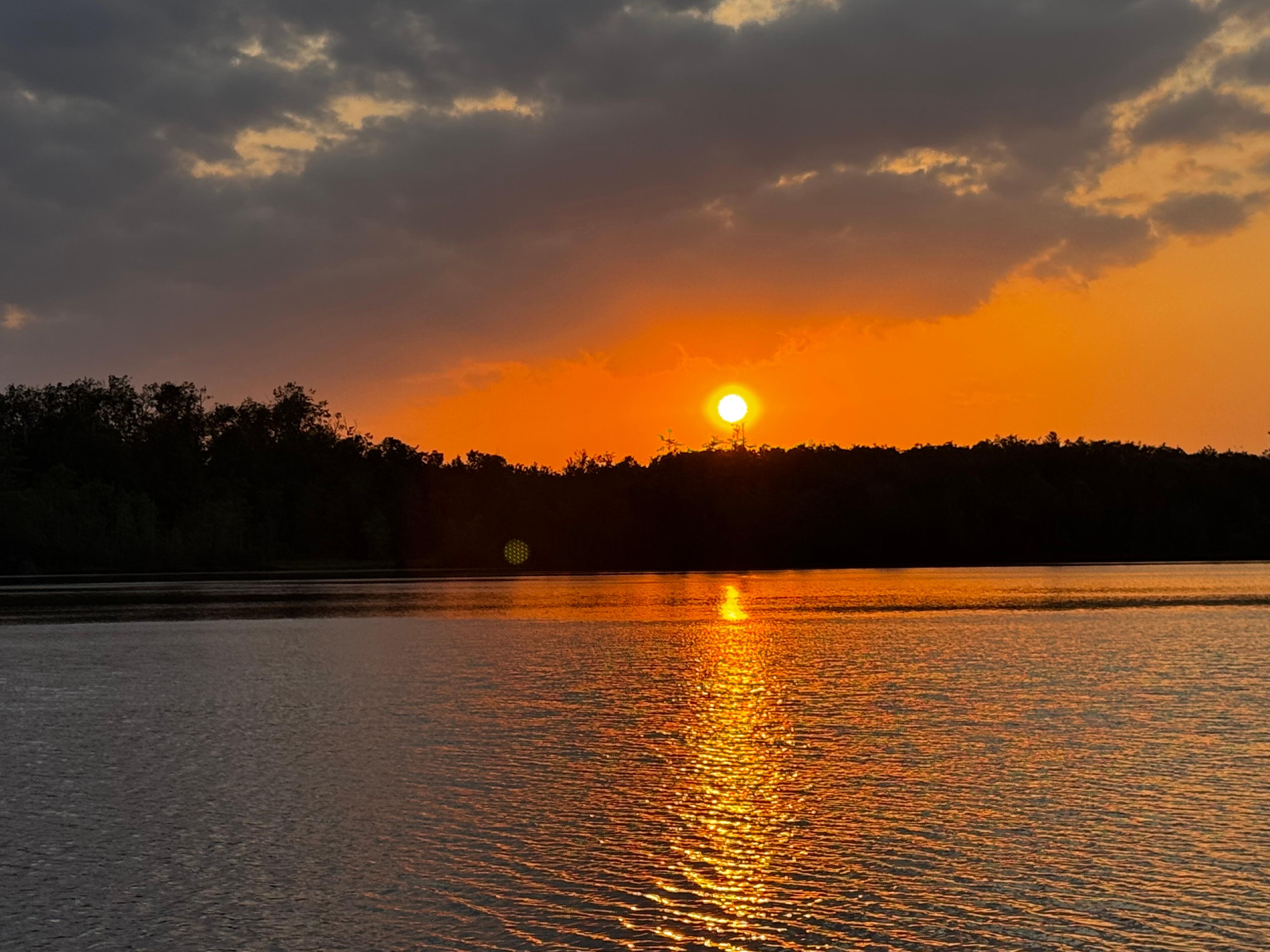 Sunset on the lake.
