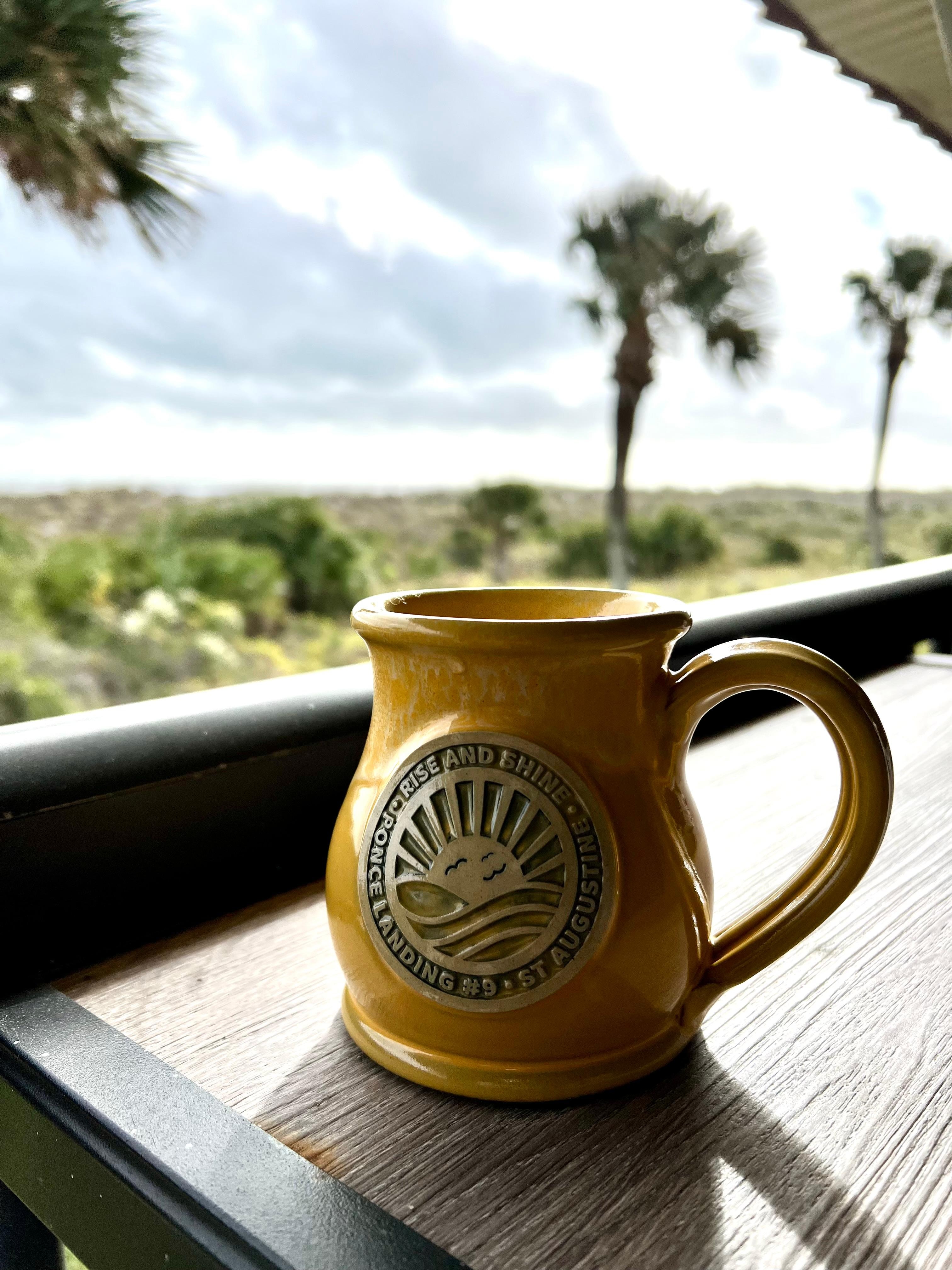 Morning Coffee looking at the water