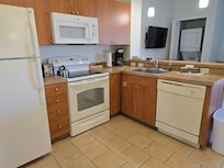 Simple kitchen layout, not bad at all.