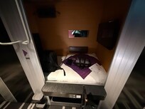 The outside of the pod