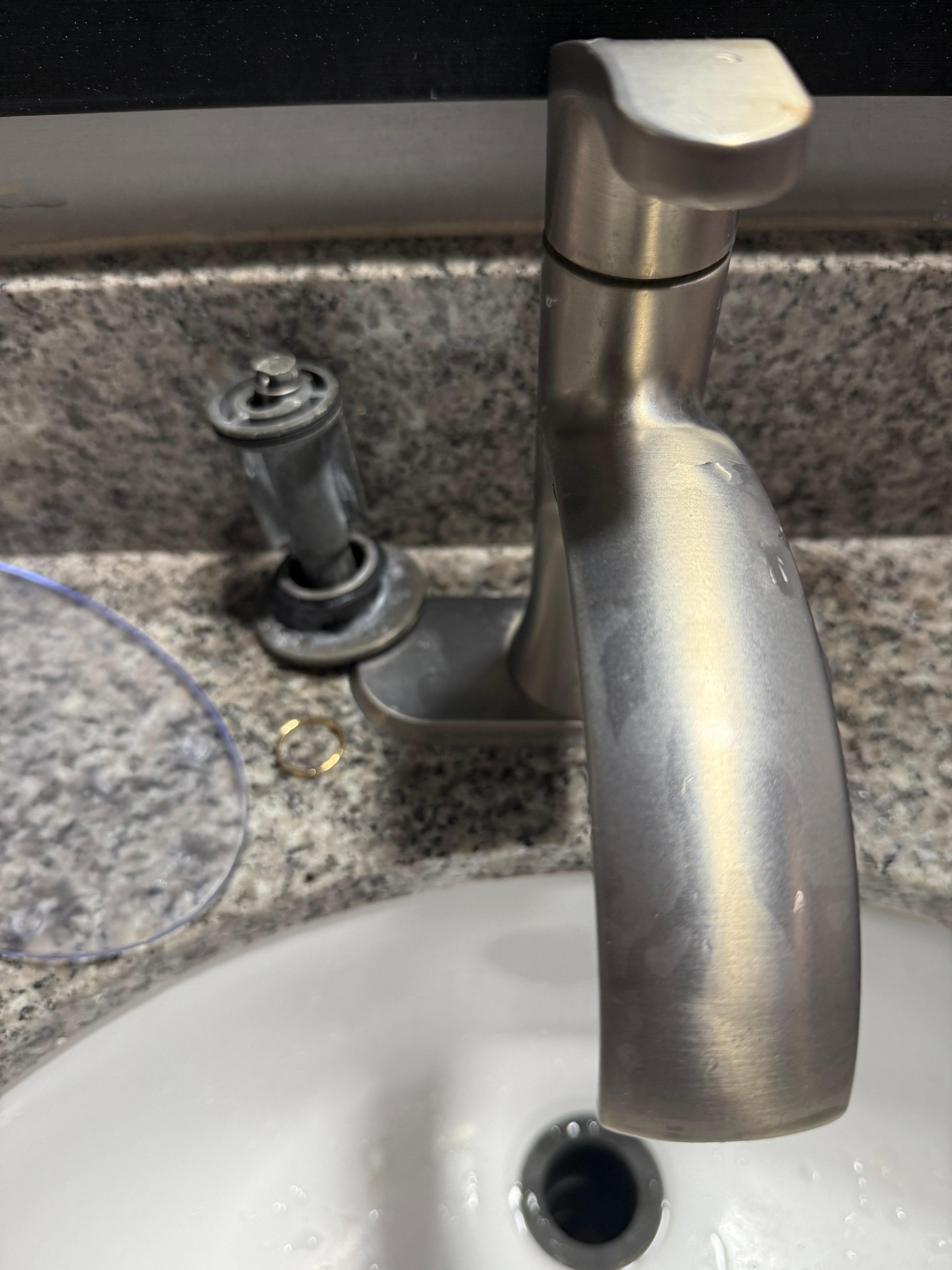 Sink wasn’t clean & faucet stopper was not intact upon arrival