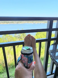 Drinks overlooking Lake Travis