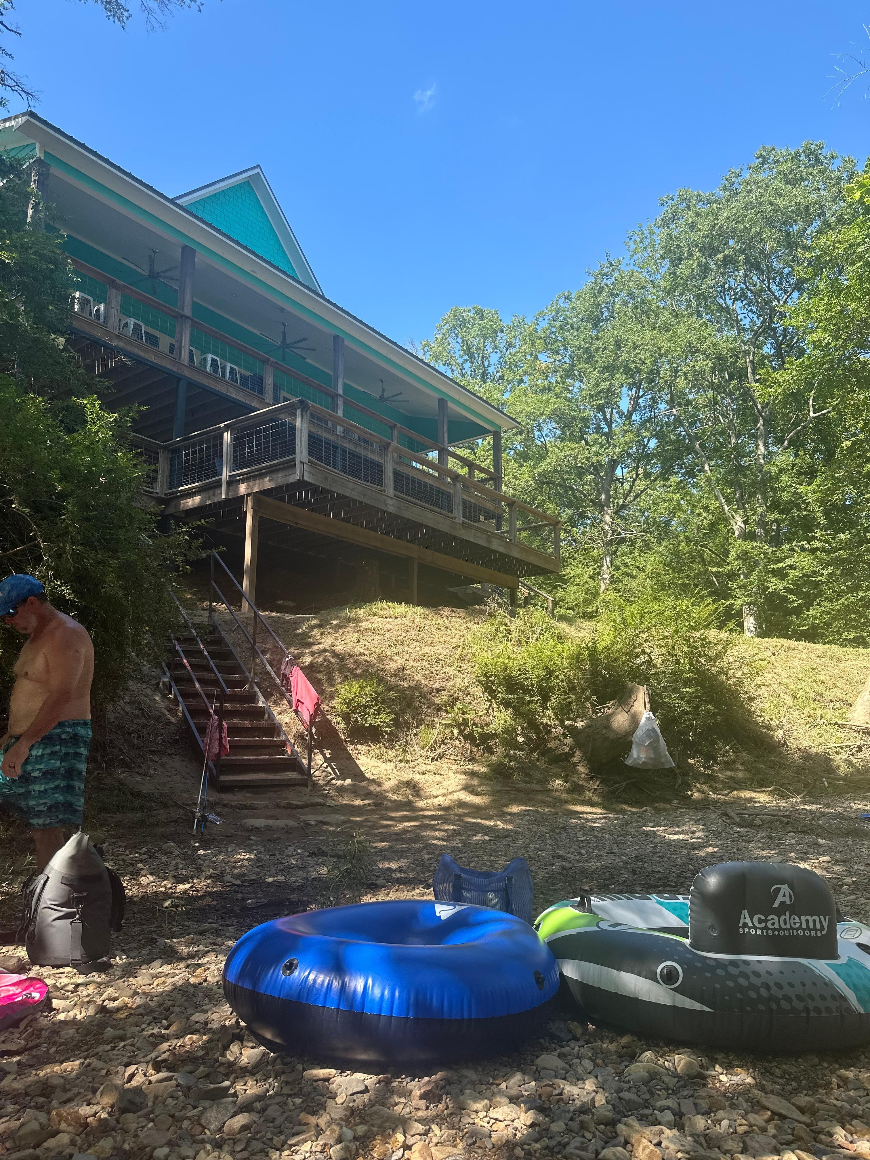 View from river below