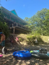 View from river below