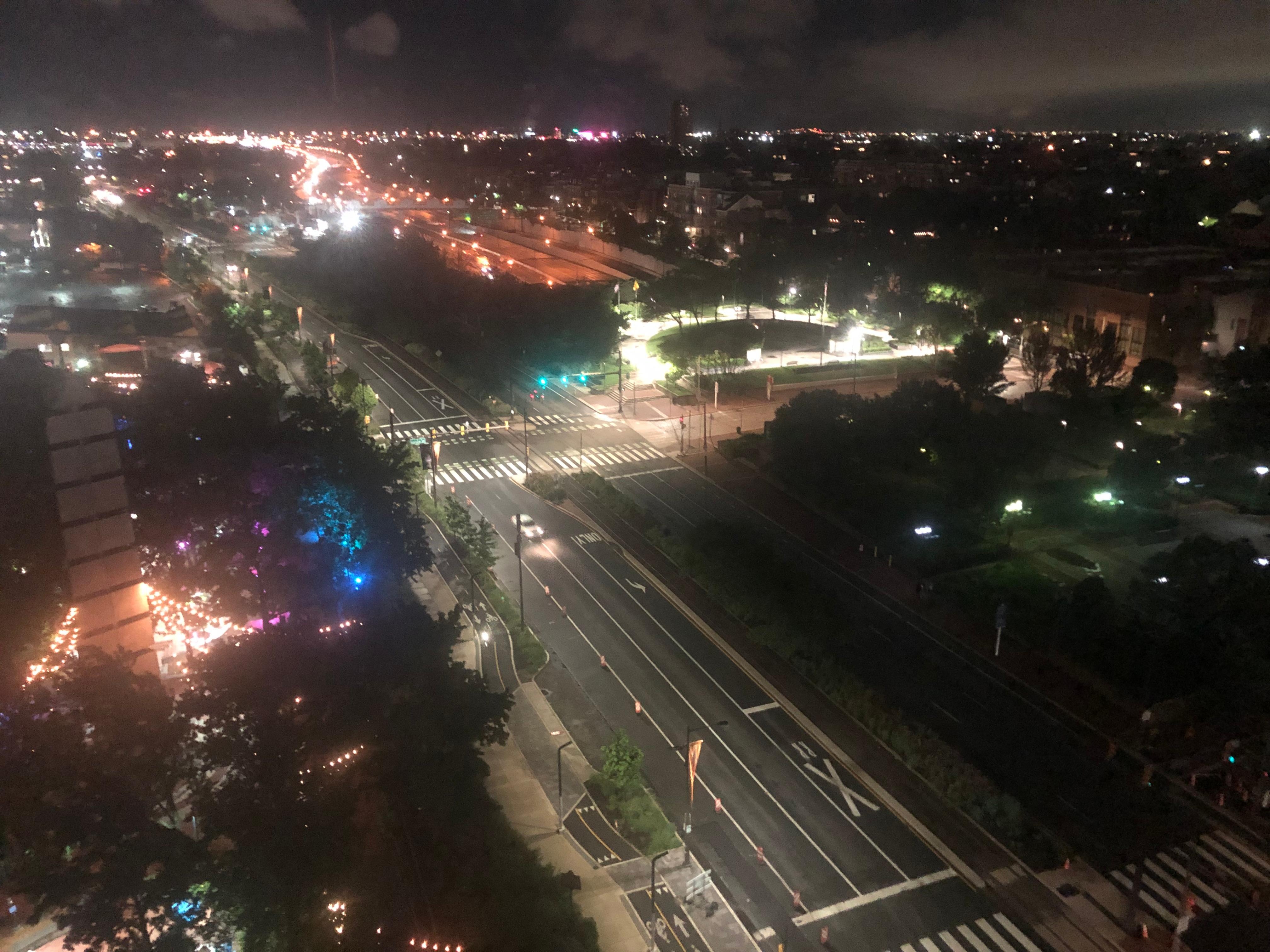 Nighttime view from the 13Th floor