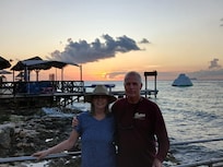 On the wall out pier into the water