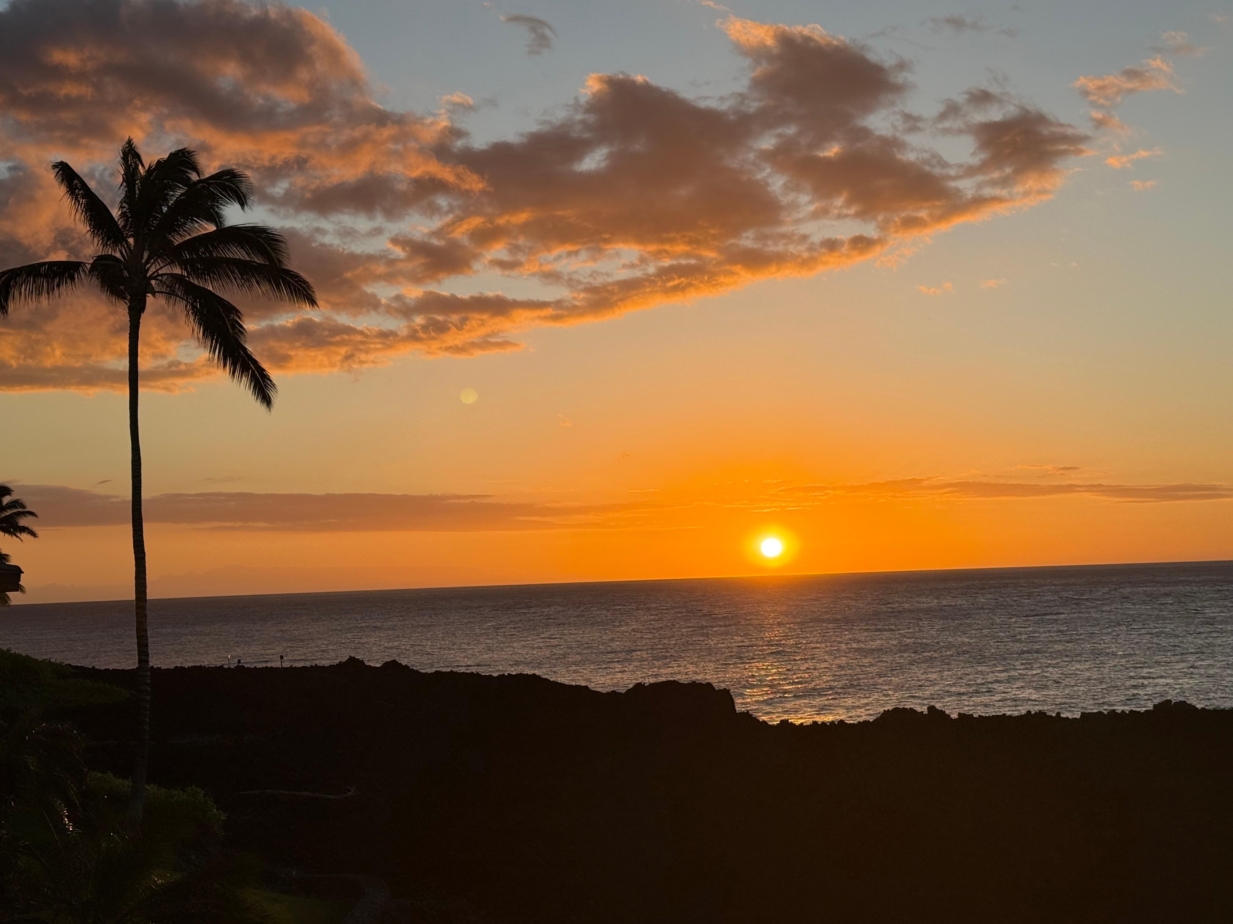 Sunset from the deck. 