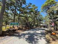 Entrance Decorated for Fall