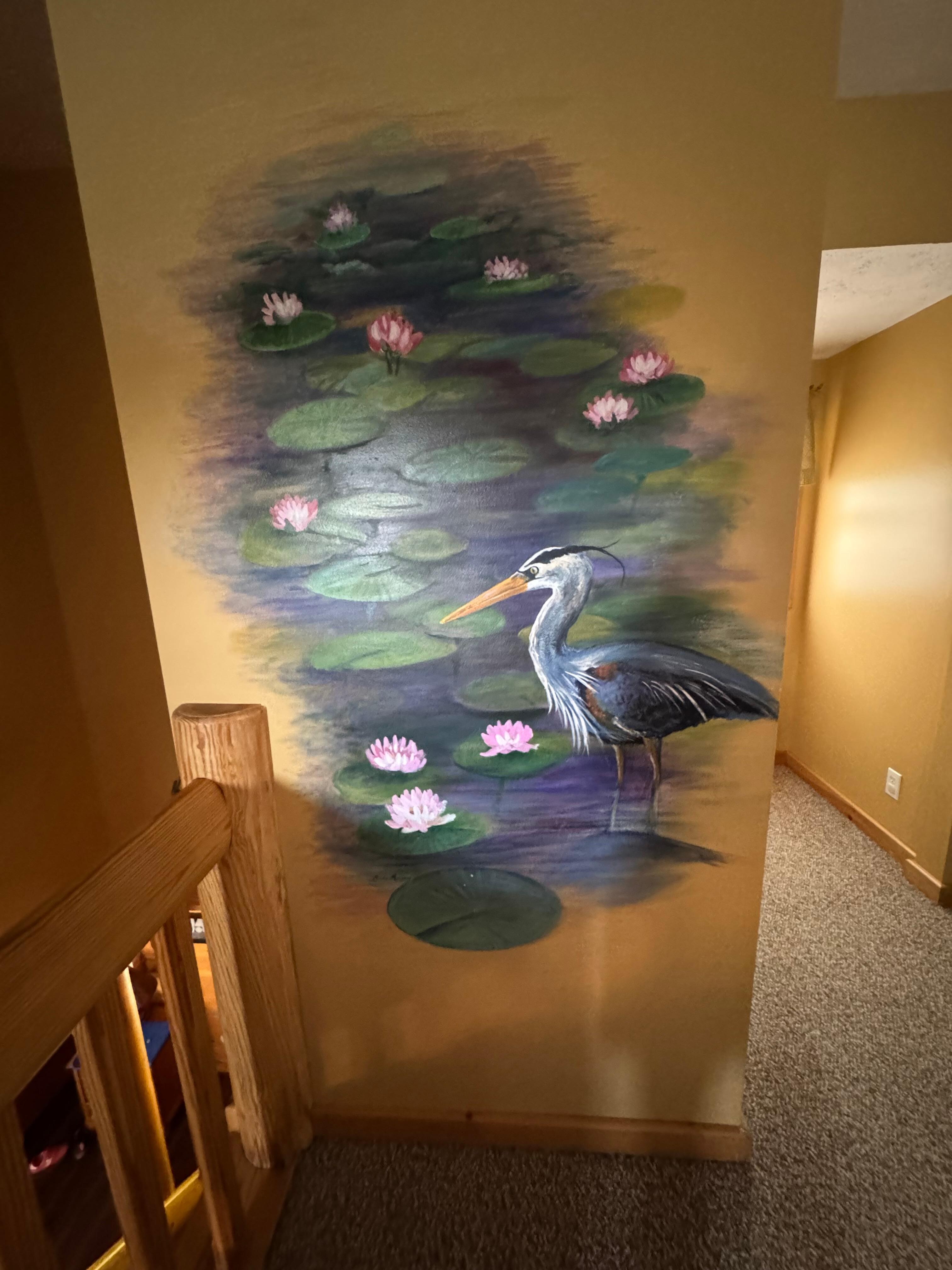 Beautiful painting on the wall