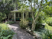 Front of cottage, from end of walkway
