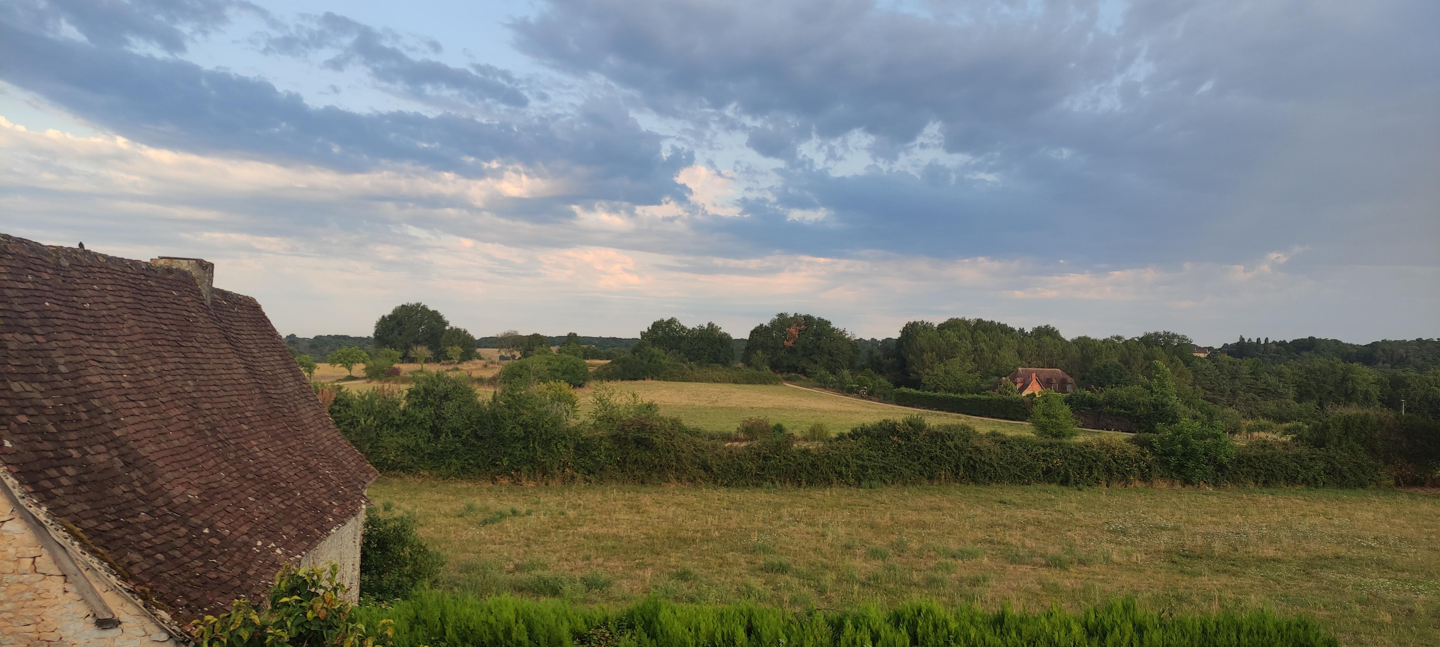 Vue depuis l'étage supérieur de la maison
