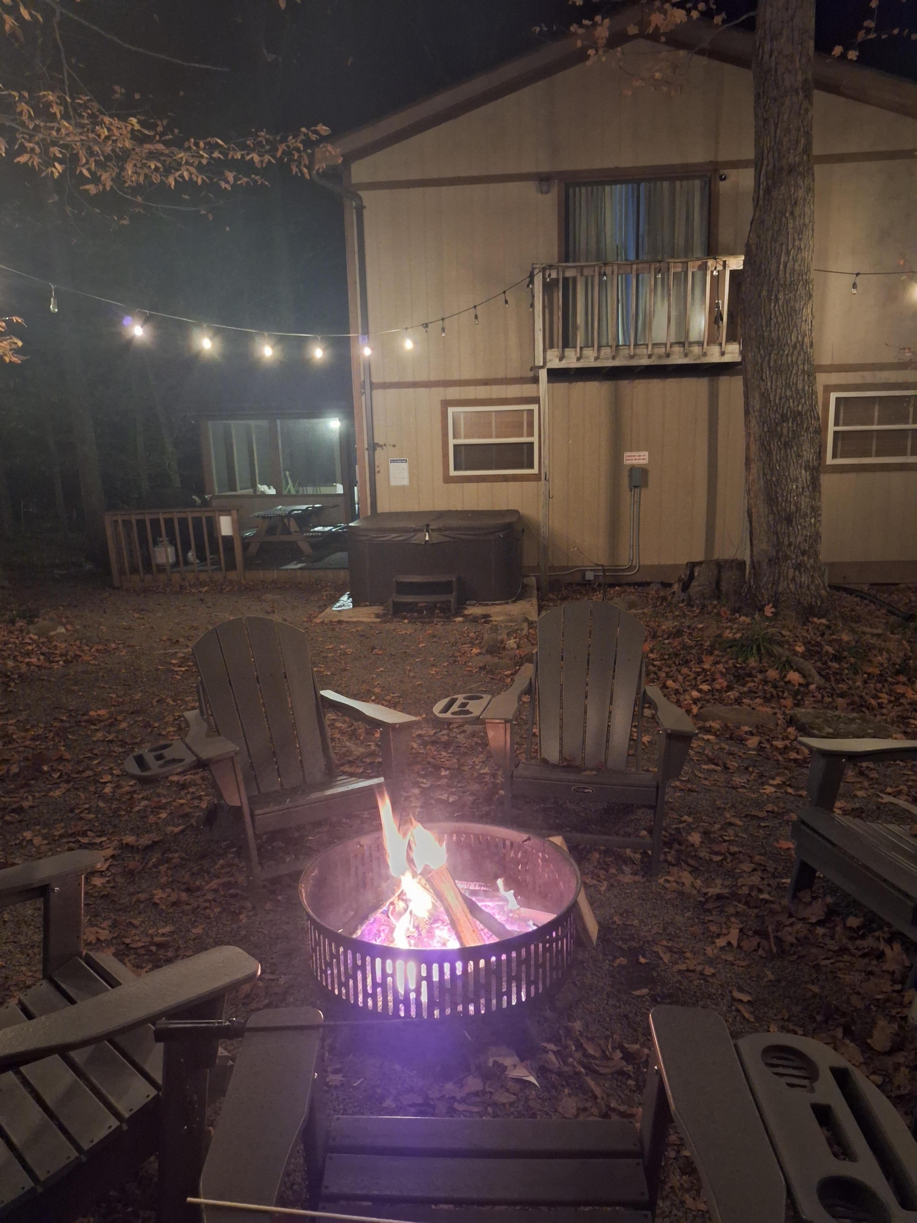 Outside fire pit area