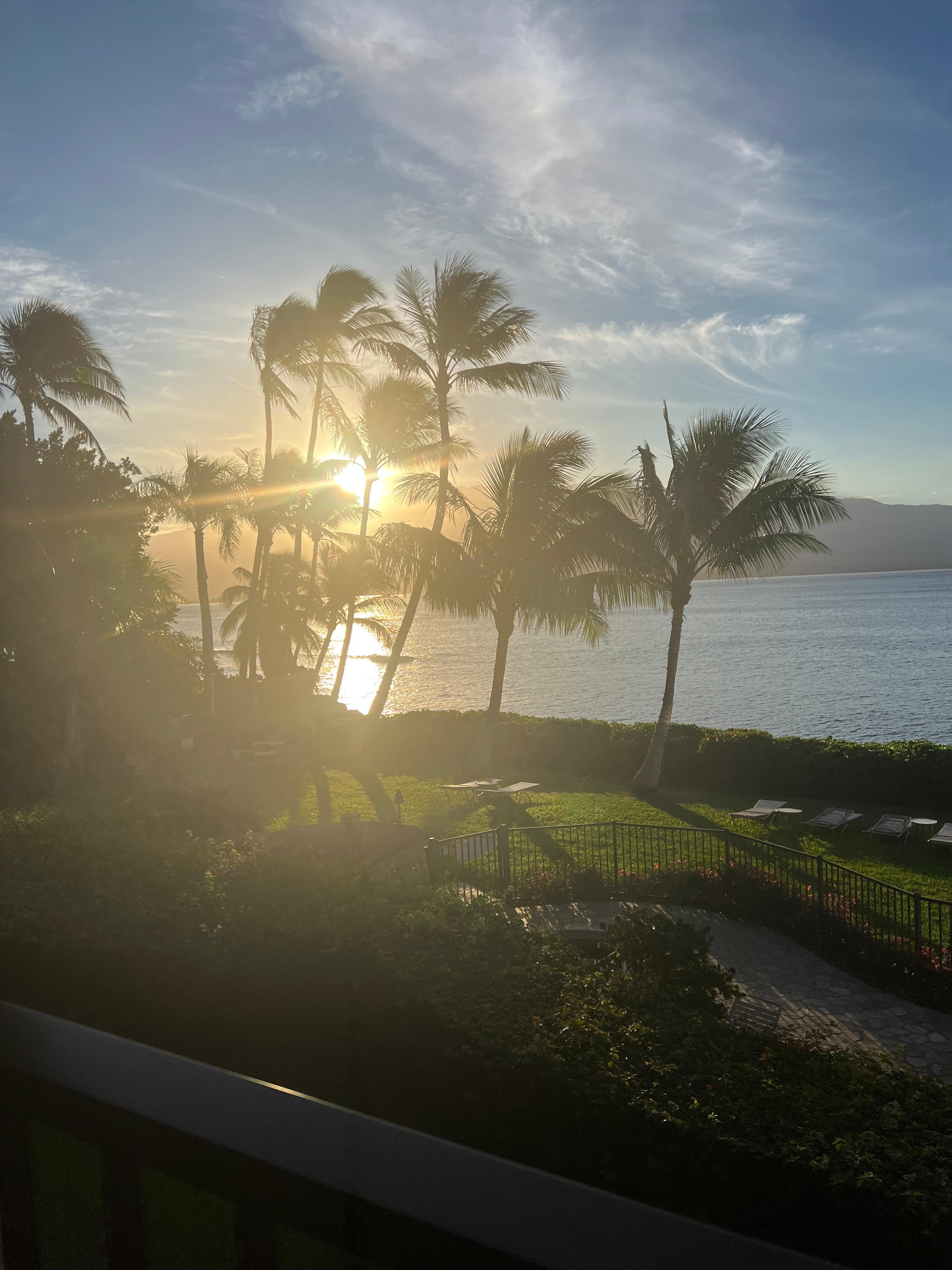 Sunrise view from balcony 1