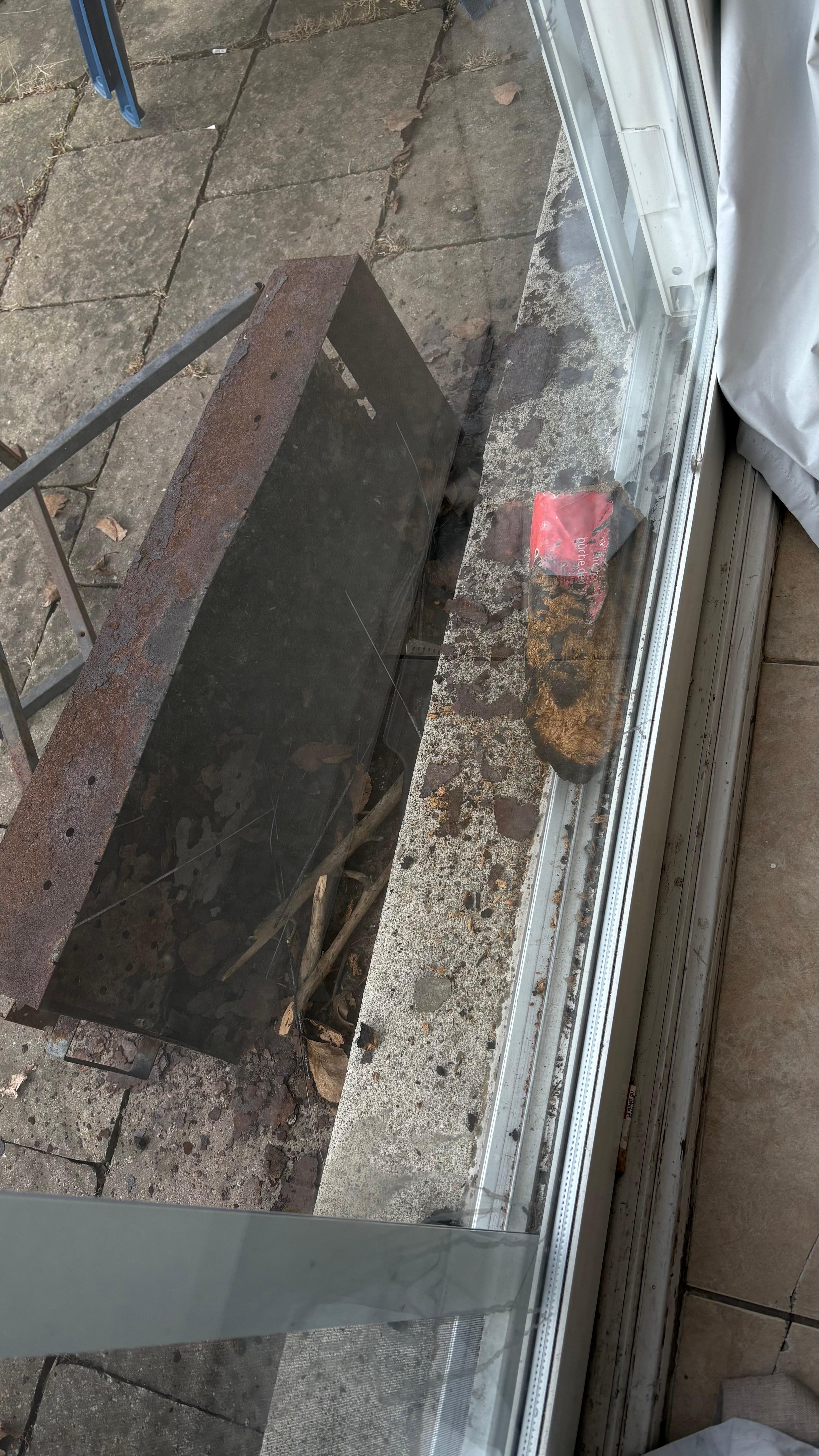 Patio is a dirty disaster 