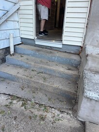 Uneven door that would not lock shut unless help up one end