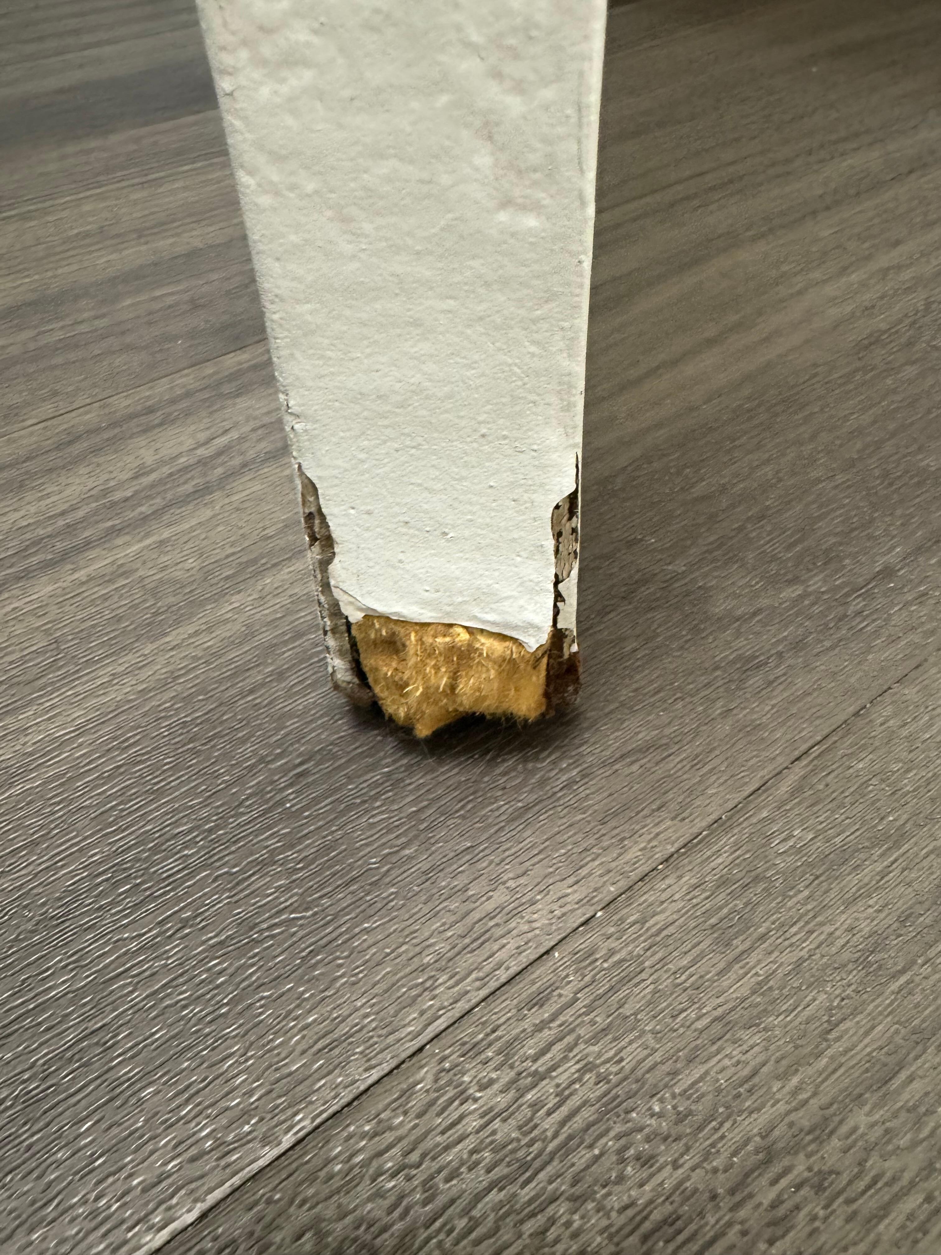 Rotten door to bathroom