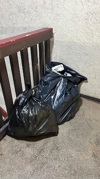 Trash just sitting in the hall ways