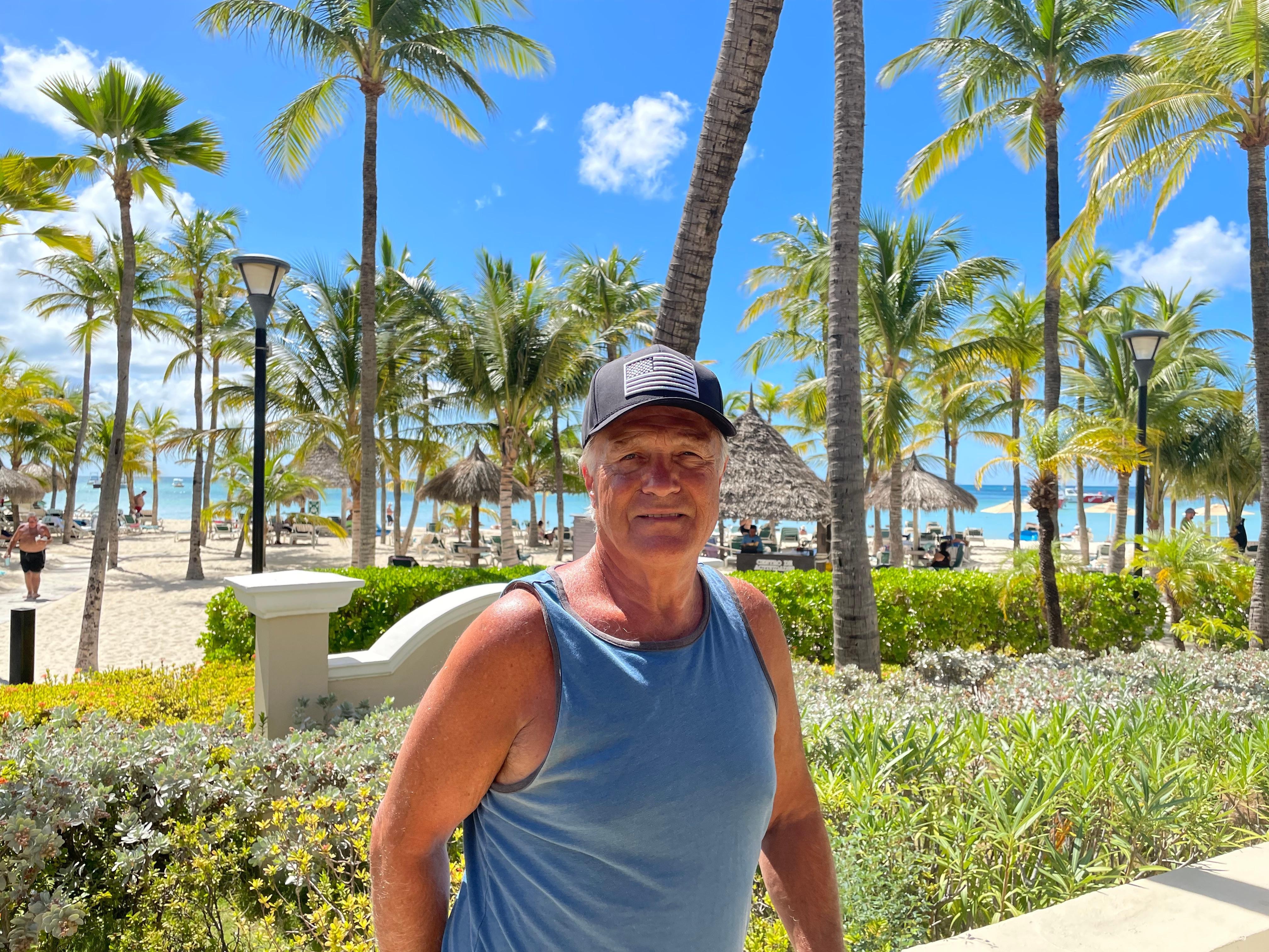 Outside the Beach Club after lunch