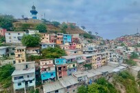 View from the pool on the roof.