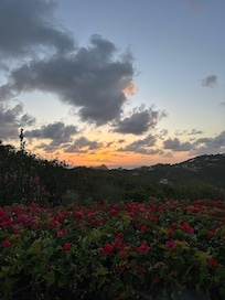 Sunset from the pool patio