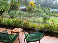 View of grounds from restaurant