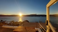 sunset from the deck