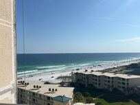 Side view of beach