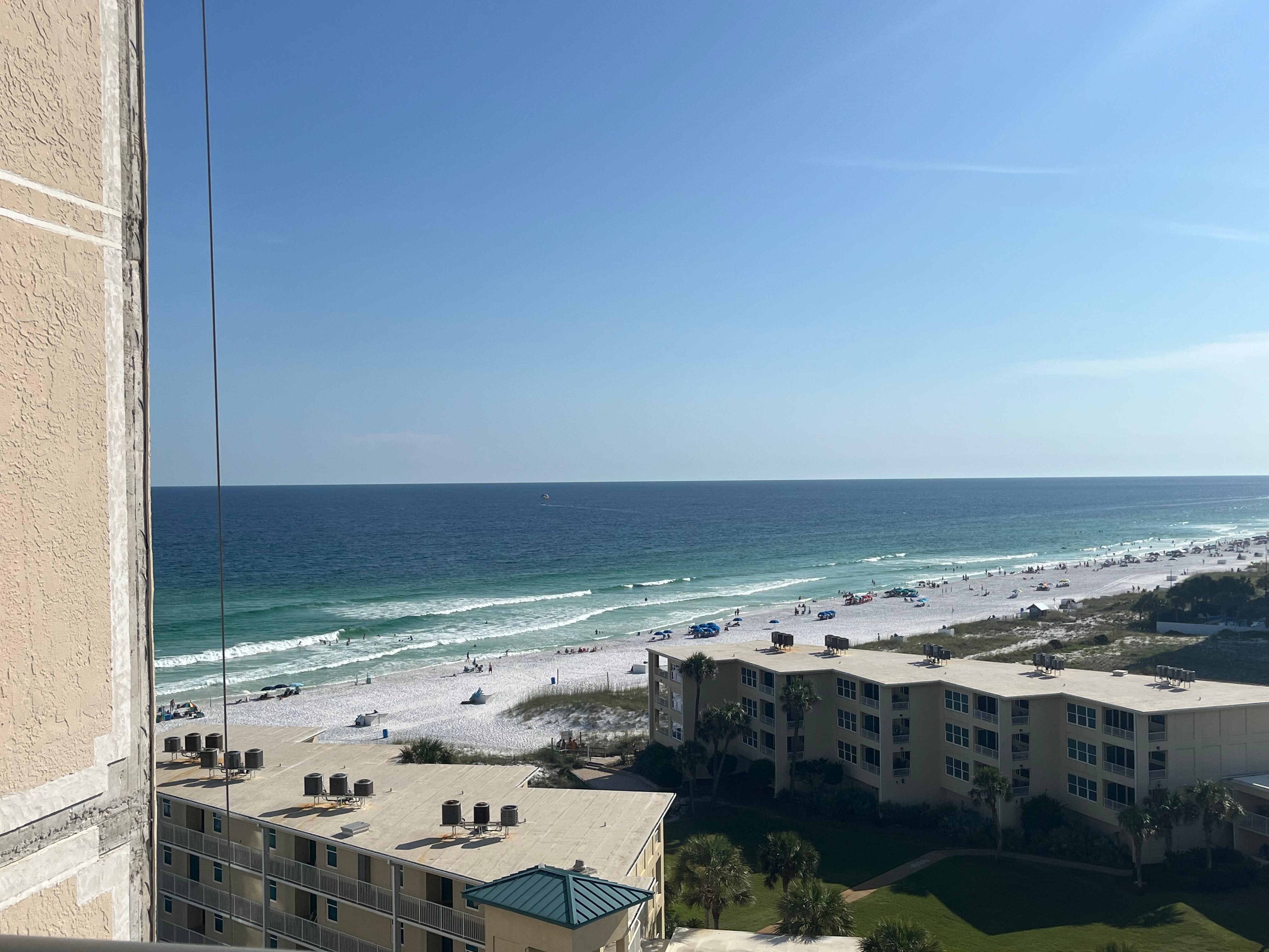 Side view of beach