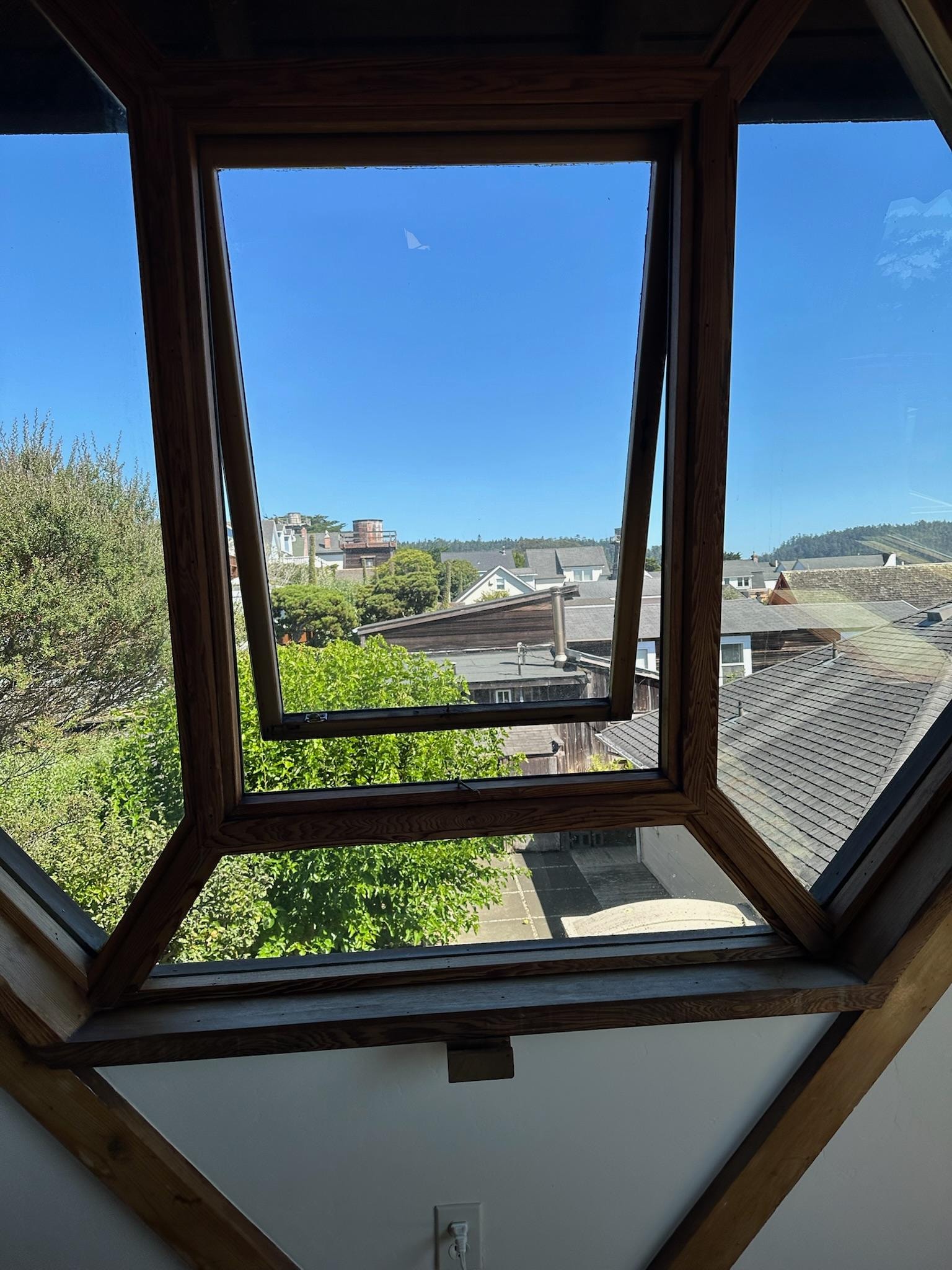 A view from the bedroom