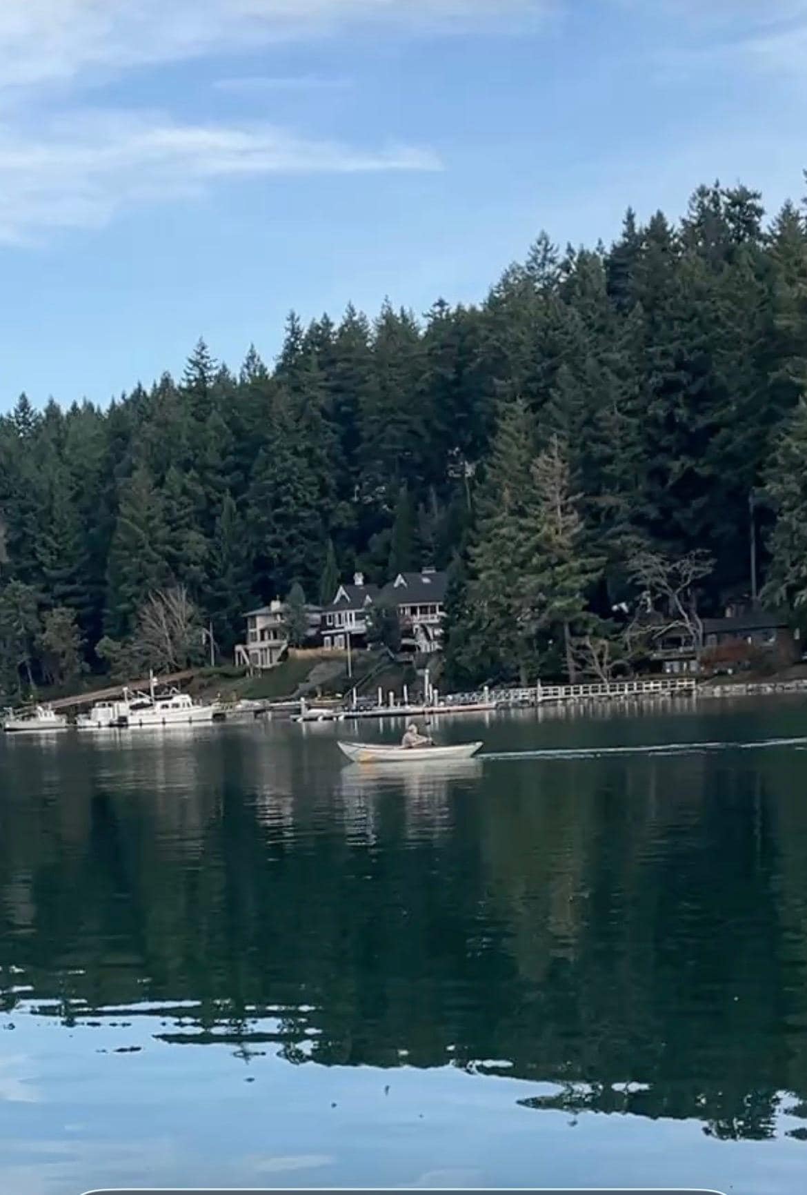 a man rowing Gig Harbor at 10:46AM