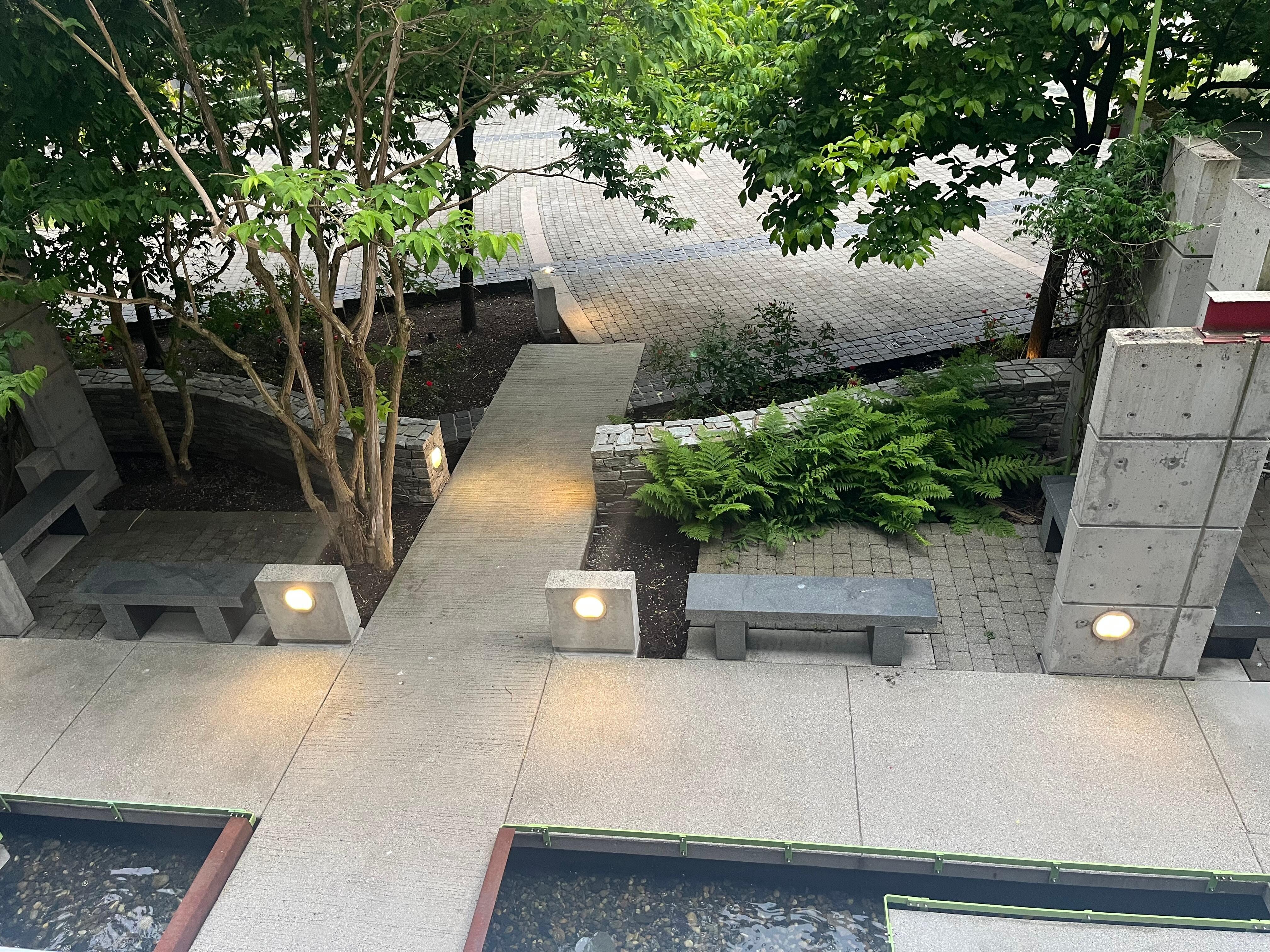 Courtyard from the balcony