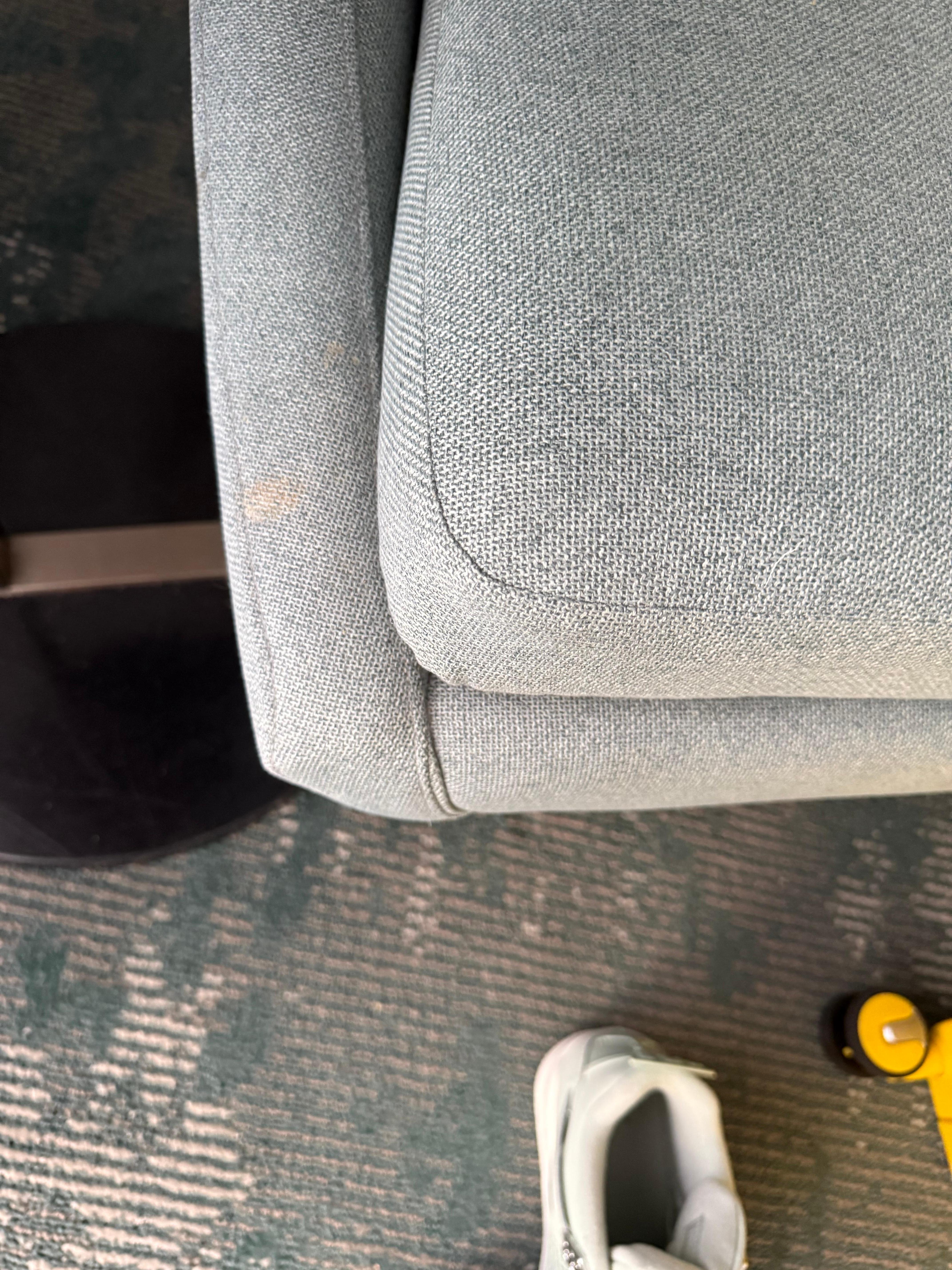 Stains on dated chair
Over 200 a night hotel