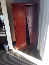 Broken closet doors inside my room
