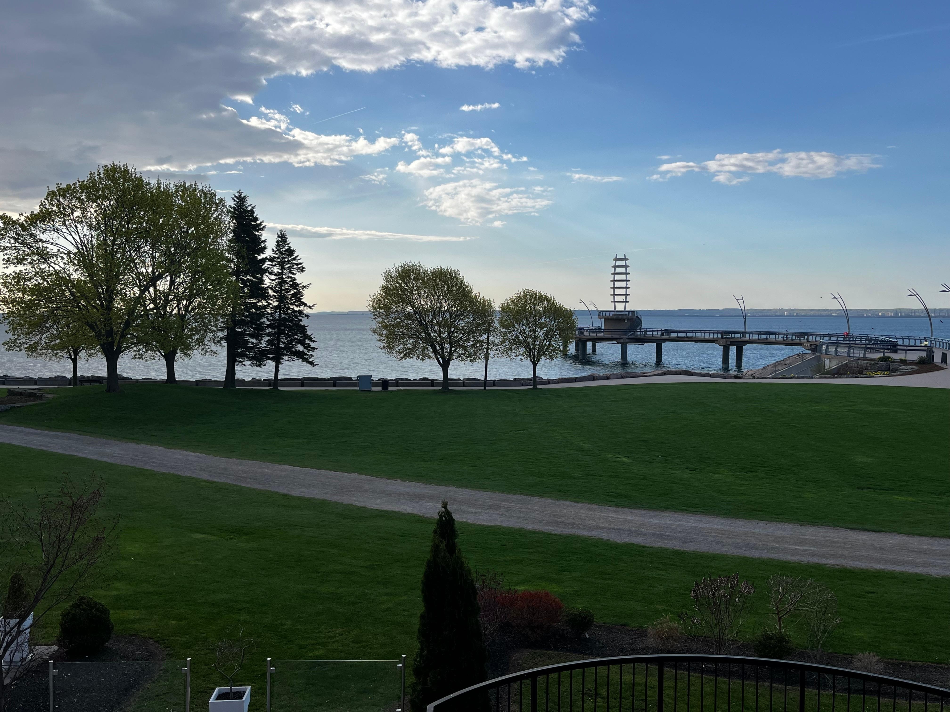 View from patio for the breakfast area.