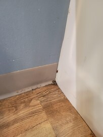 Corner of bathtub