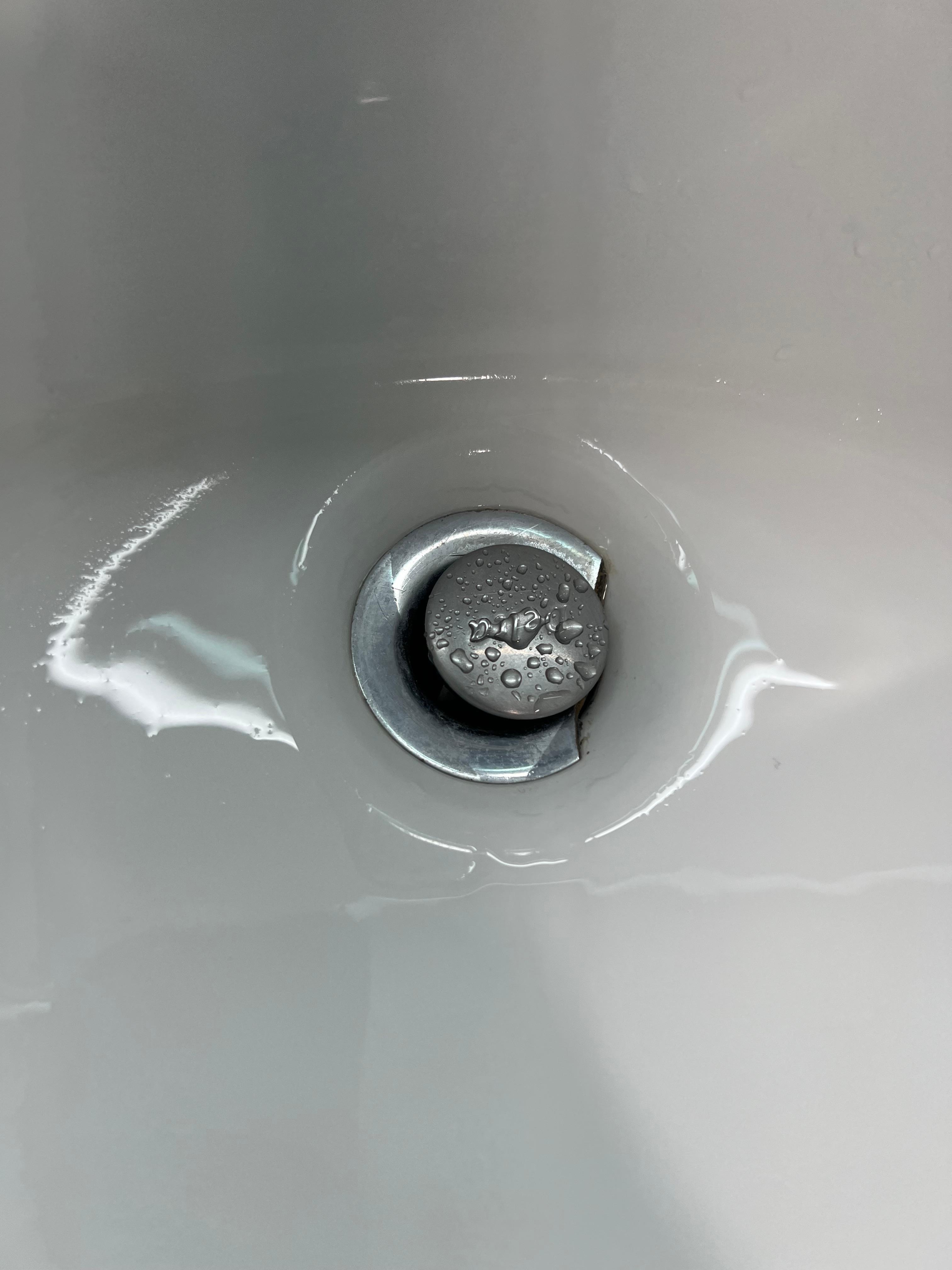 Cracked sink drain