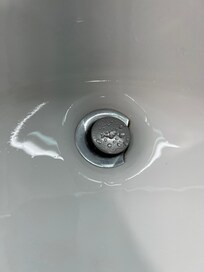 Cracked sink drain