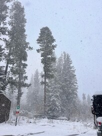 The snowy view from the front!