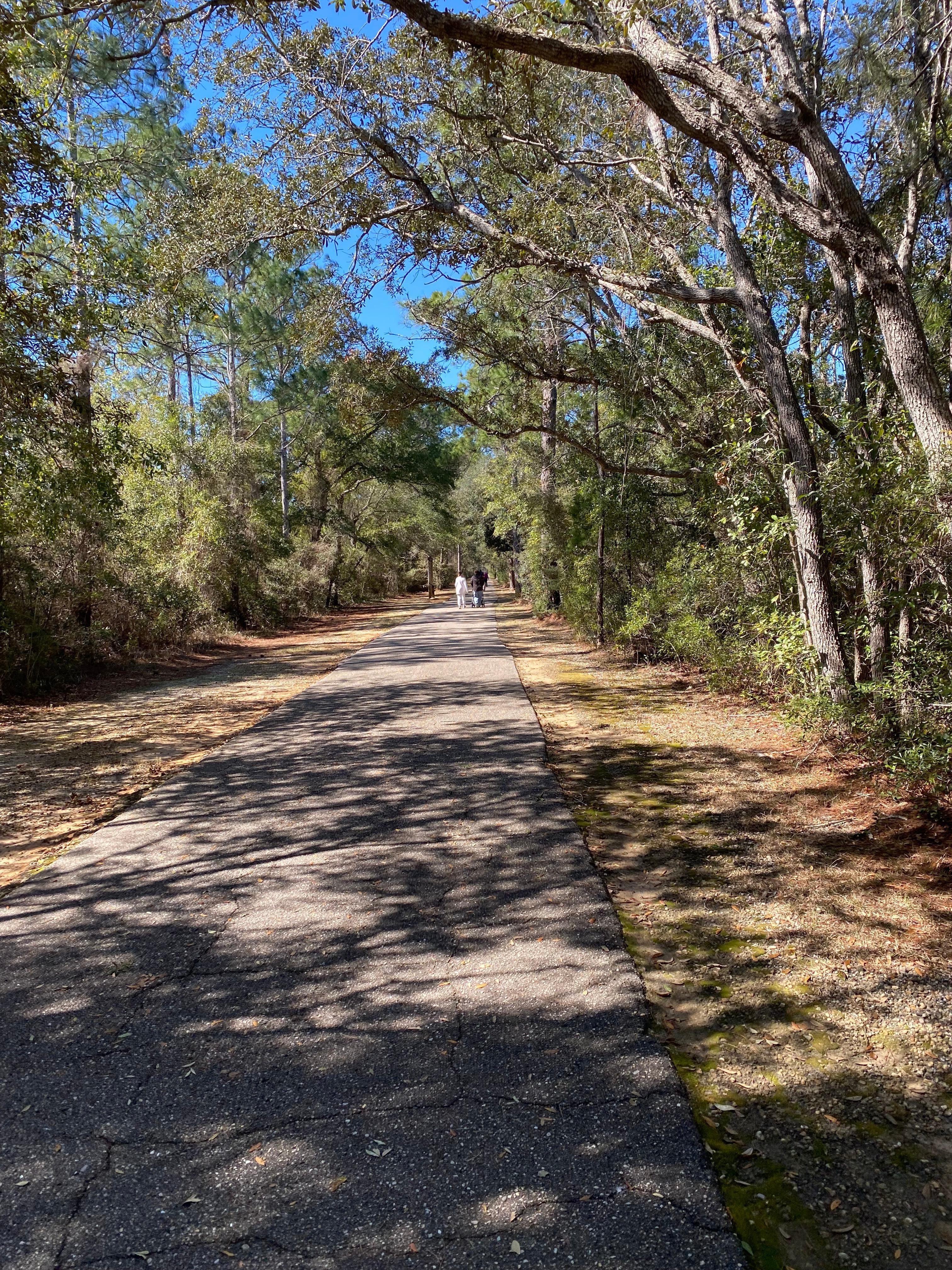 Gulf Shores Park trails are paved