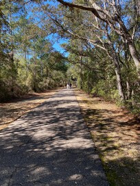 Gulf Shores Park trails are paved