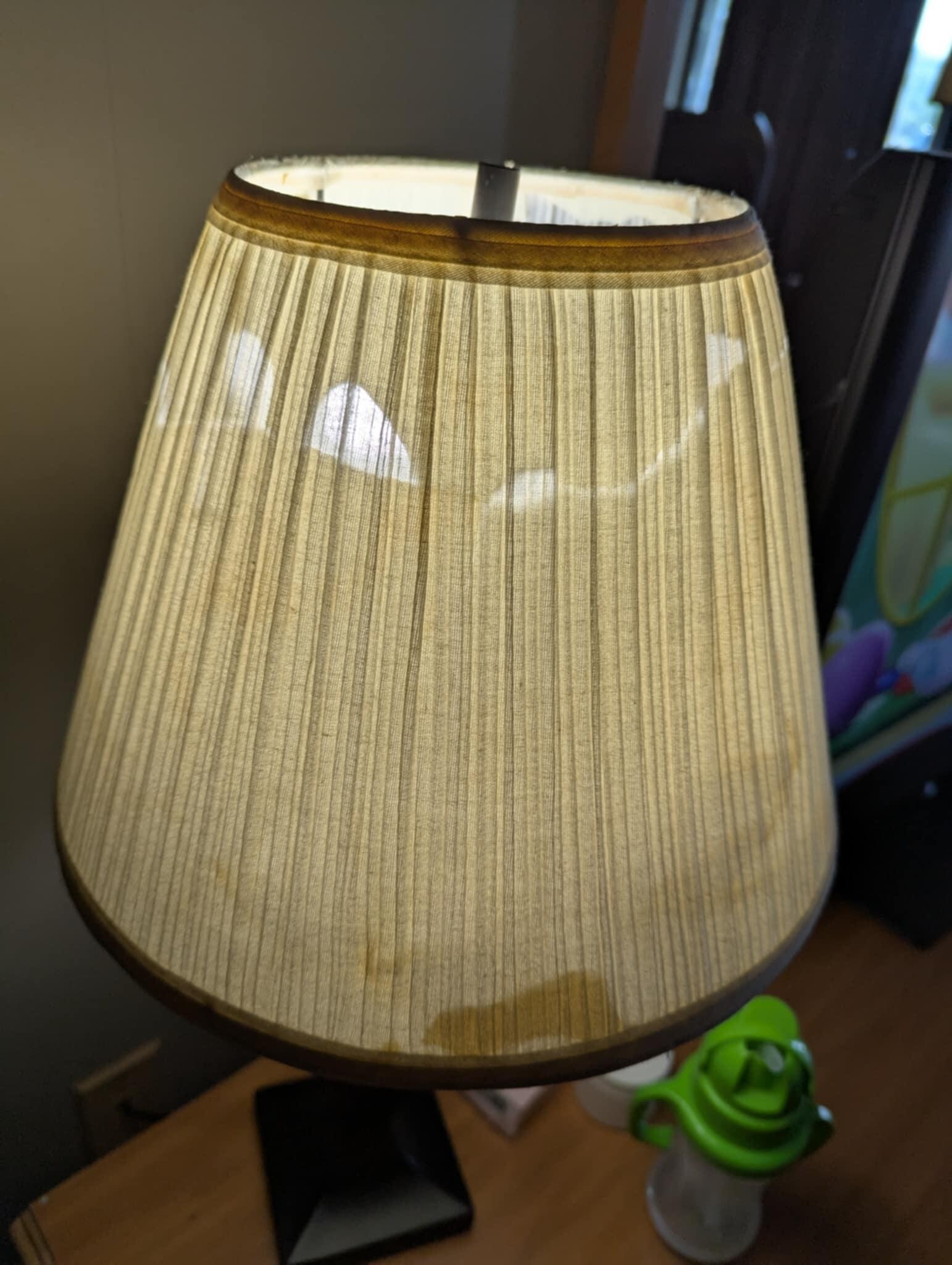 broken lampshade