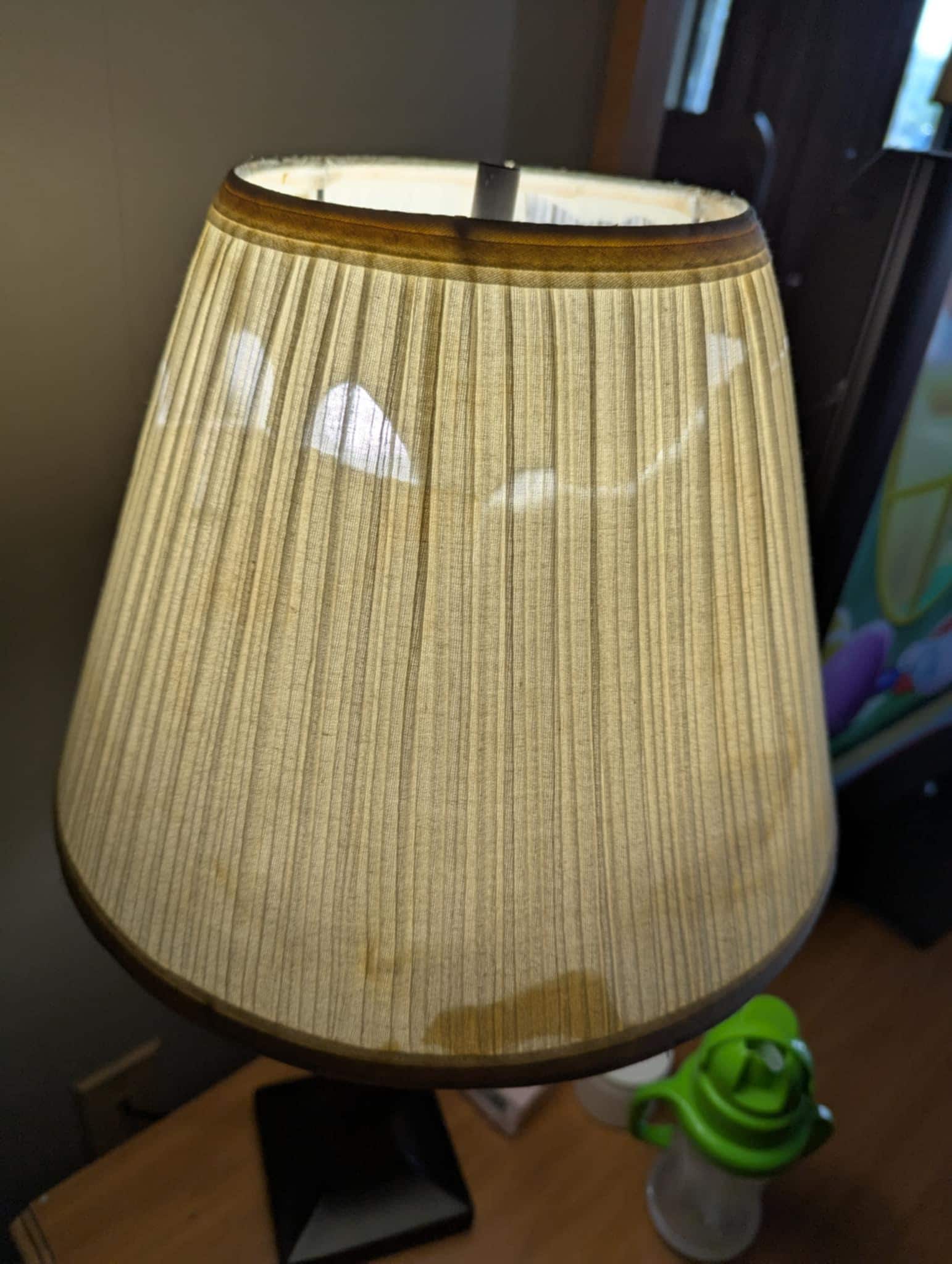 broken lampshade