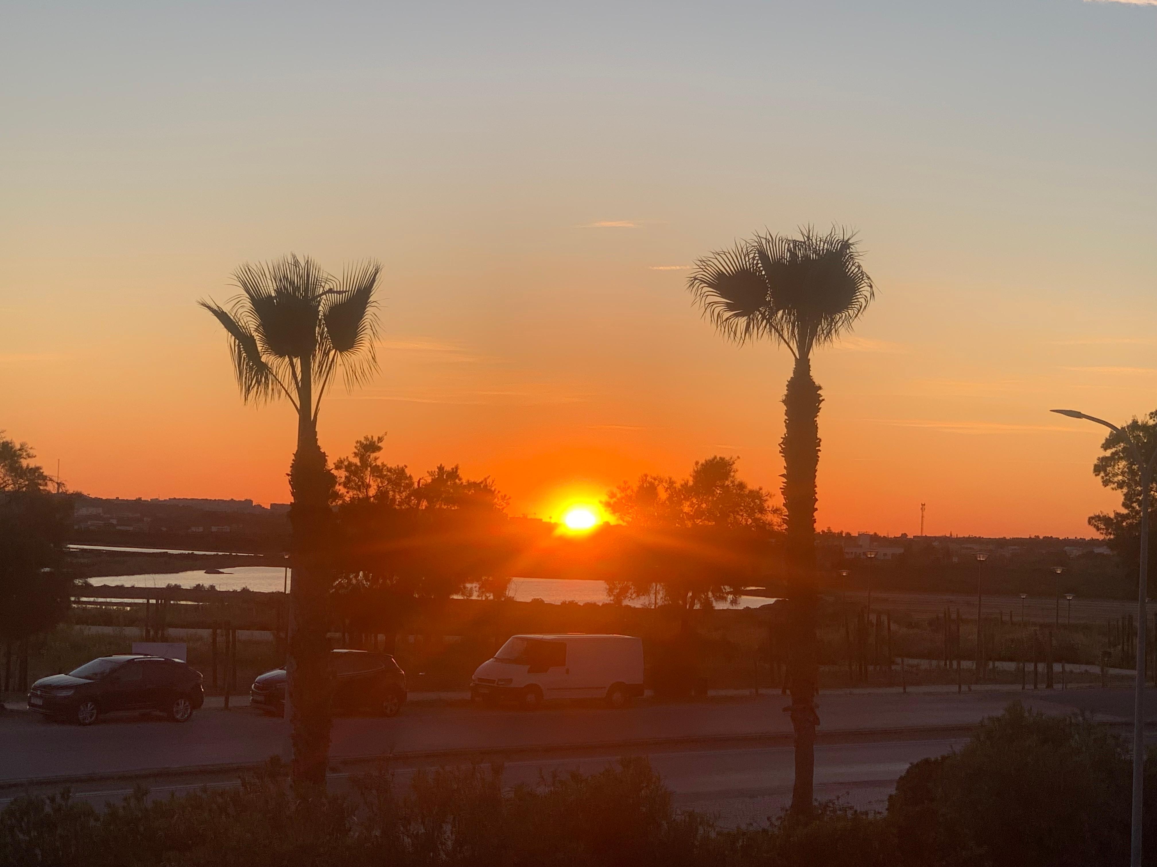 Sun set from the apartment 