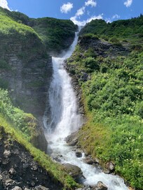 Challenging hiking trail.