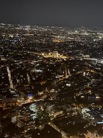 Night view from the top of the Eiffel Tower