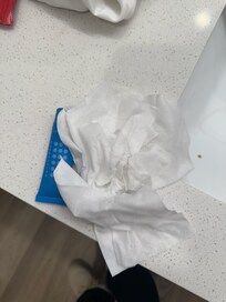 Floor had hair an unknown stains.