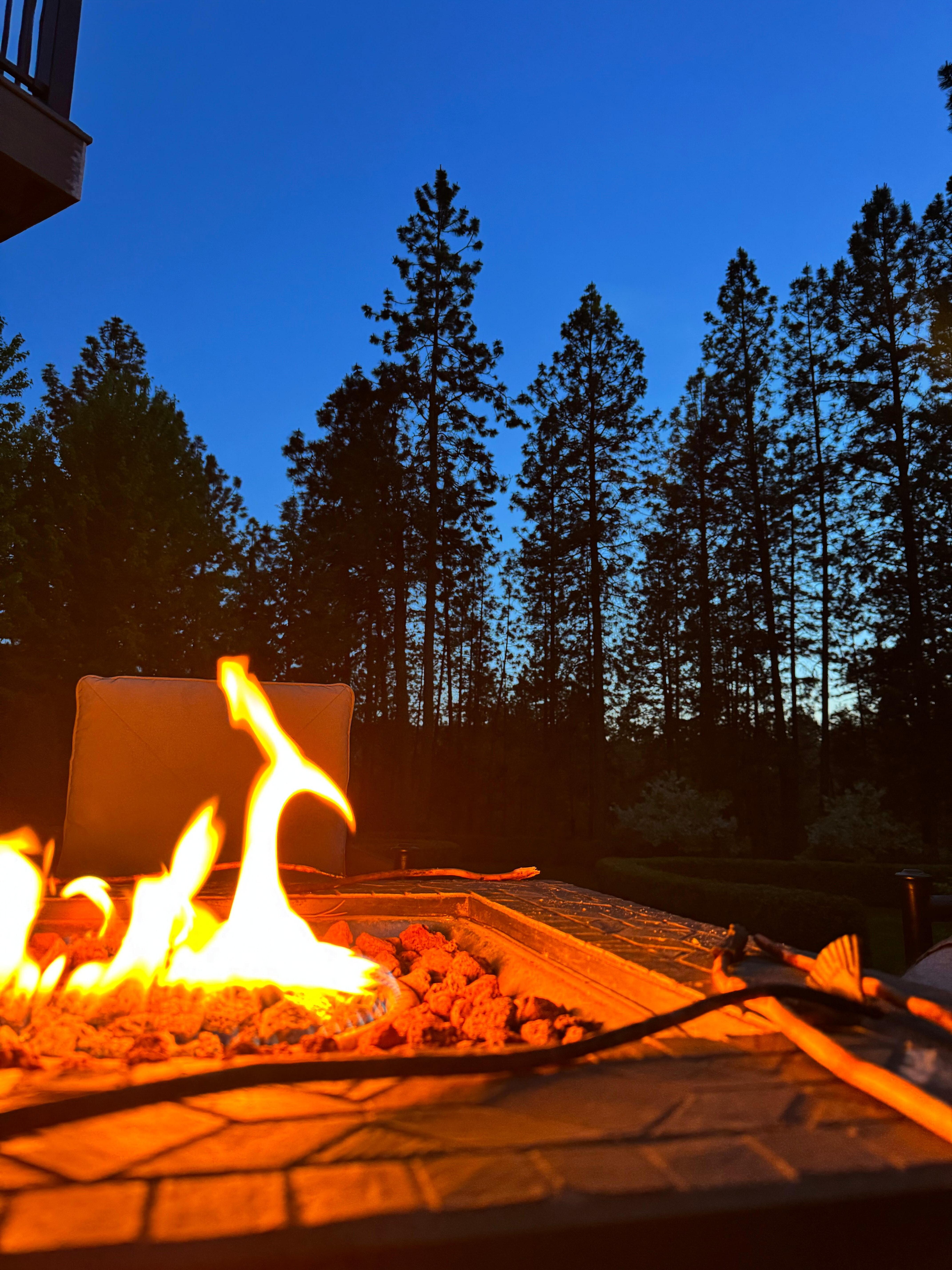 Fire pit provided.