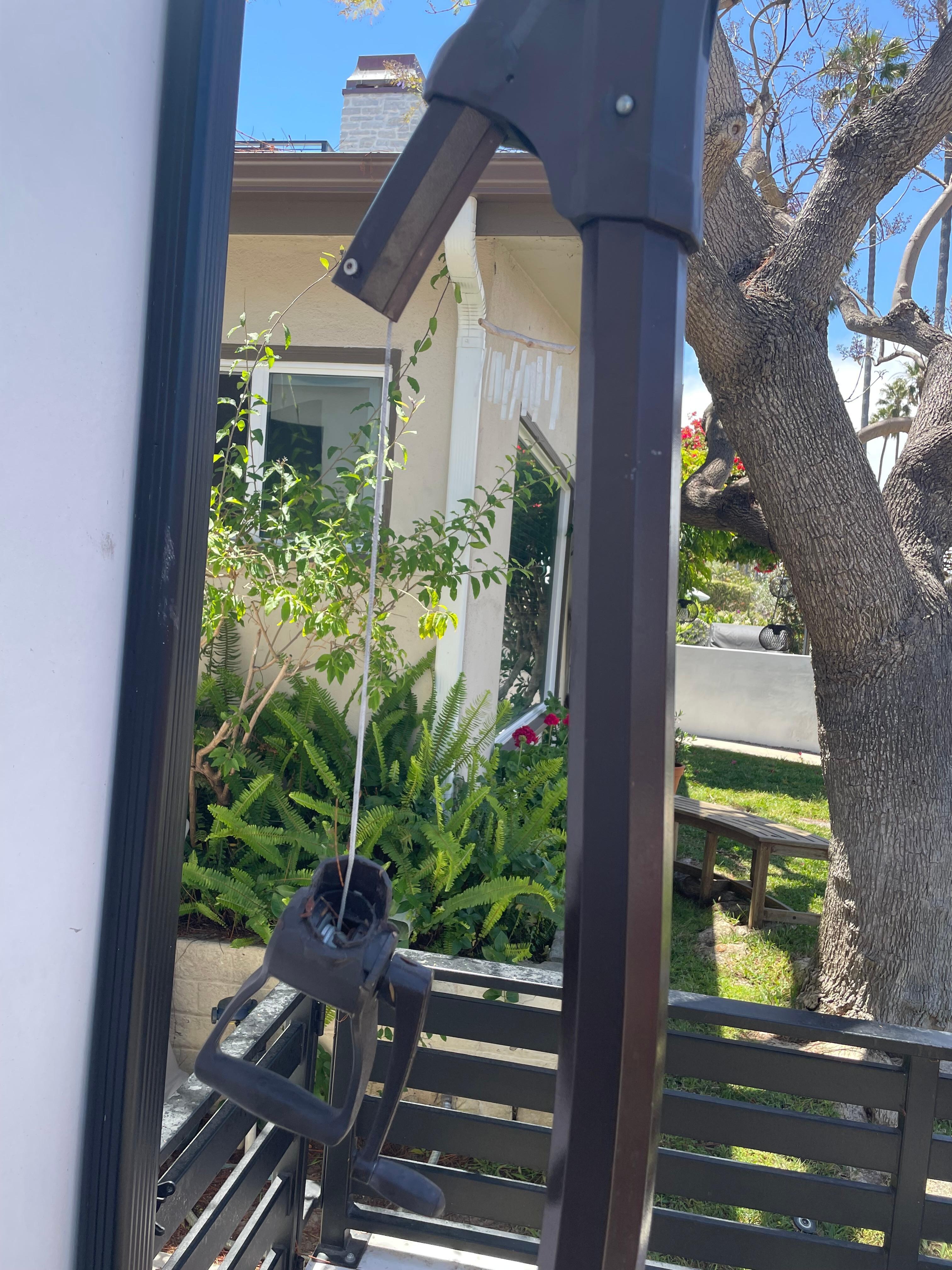 Broken umbrella handle 