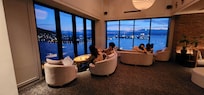 The view from the lounge