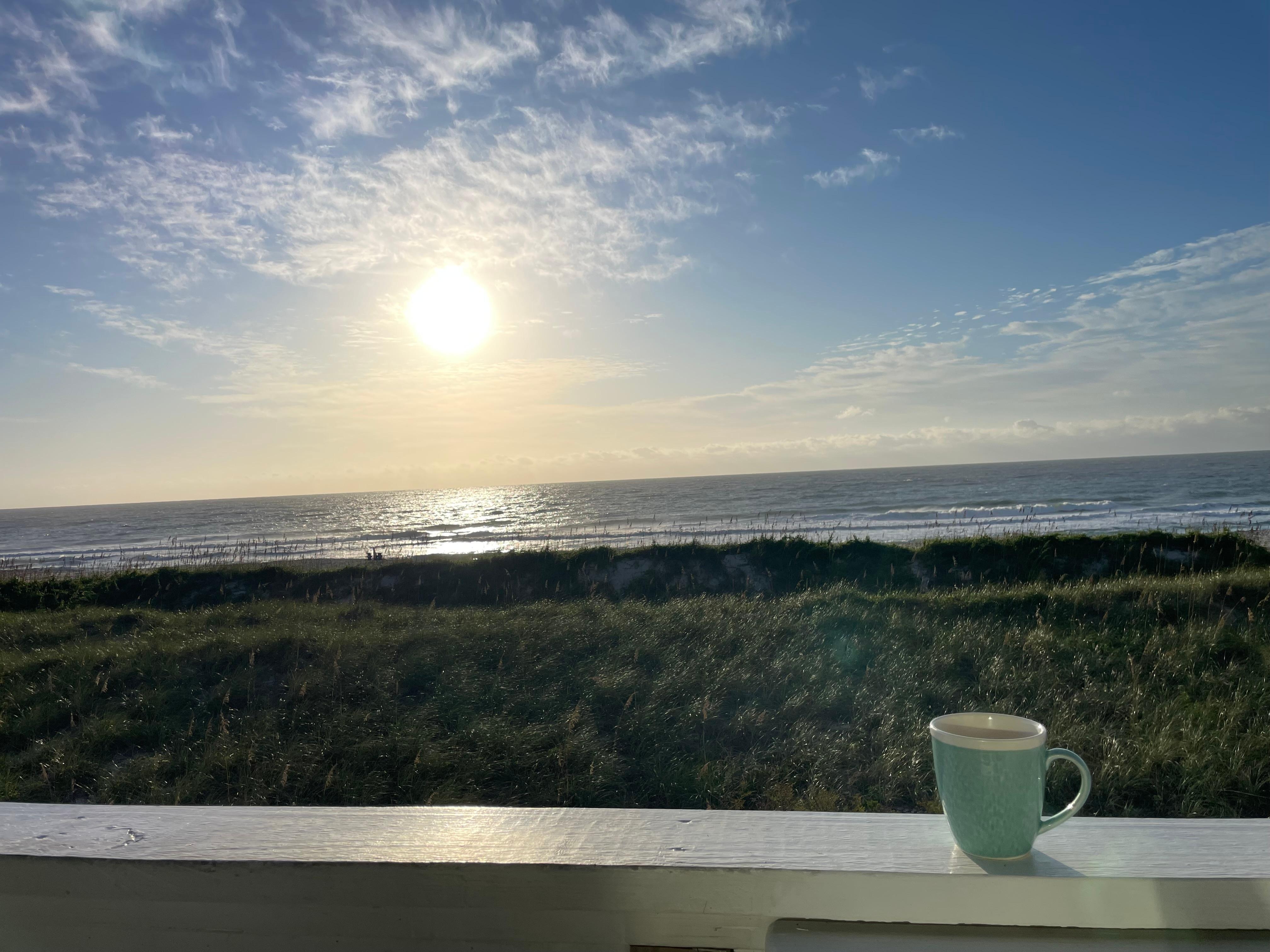 Breakfast at sunrise.